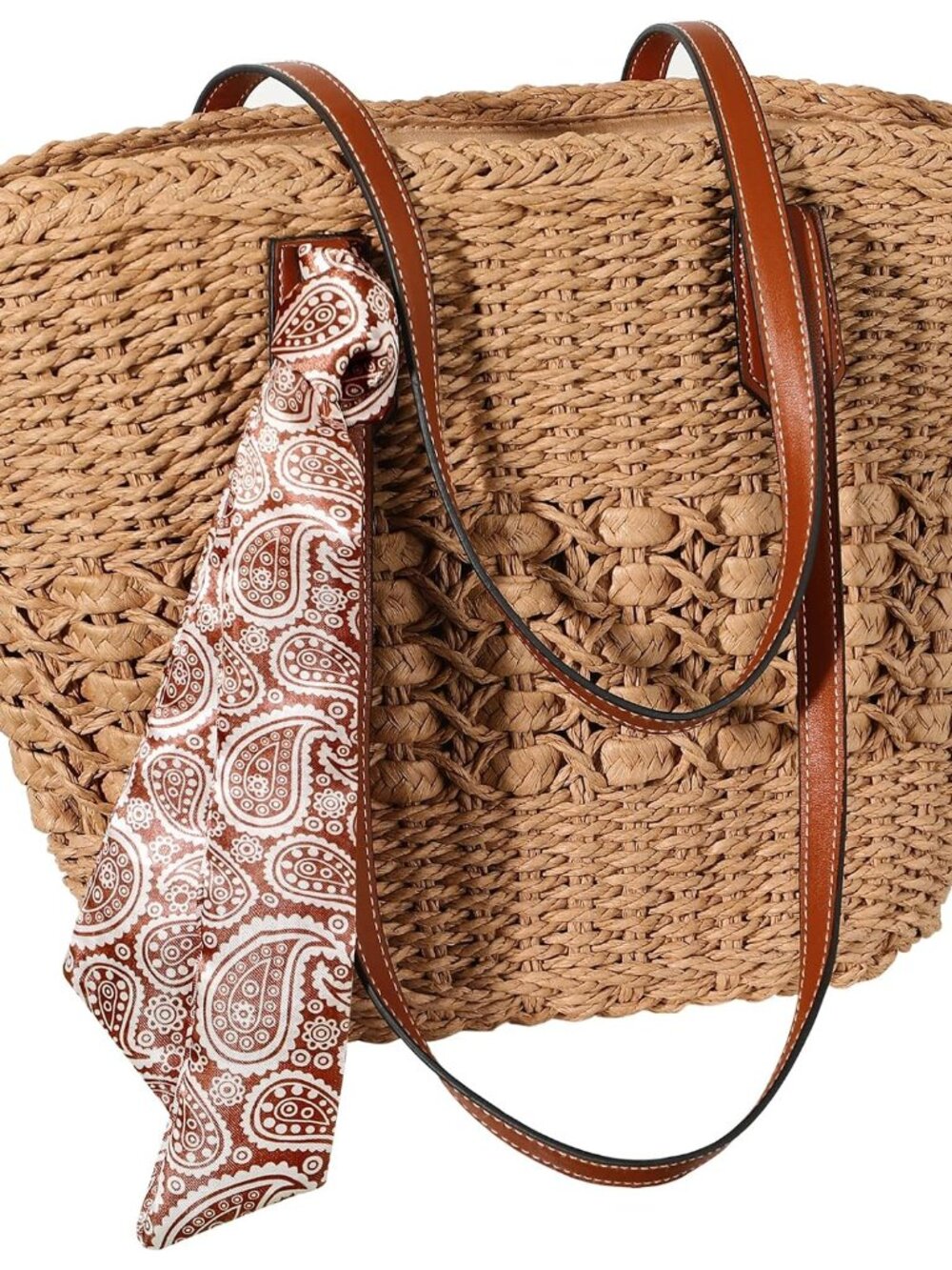 Beach Bags for Women, Summer Straw Bag, Woven Straw Tote Bag